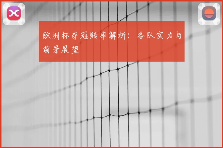 欧洲杯夺冠赔率解析：各队实力与前景展望